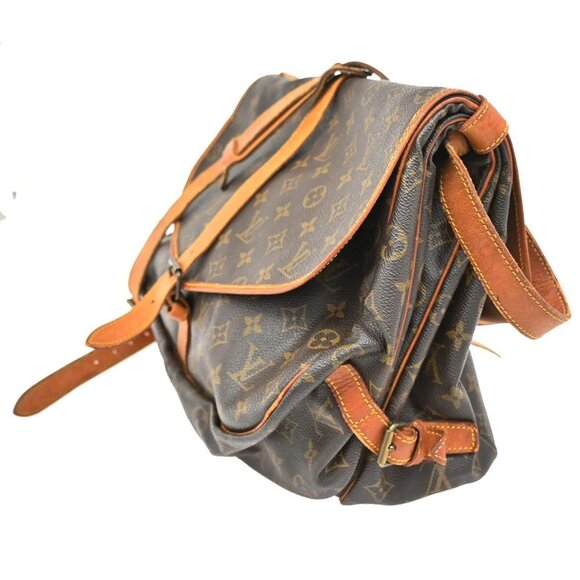 LOUIS VUITTON Saumur 35 Shoulder Bag Monogram Leather BN France M42254 39TA086 - Picture 2 of 16